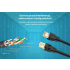 Patch cord SSTP kat.7 20,0m czarny Unitek C1815EBK