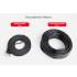 Patch cord SSTP kat.7 1,0m Unitek C1897BK-1M płaski czarny