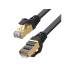 Patch cord SSTP kat.7 1,0m Unitek C1897BK-1M płaski czarny