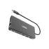 Hub USB-C -> USB 3.1 x2 HDMI RJ45 VGA SD/microSD PD audio Unitek D1019A