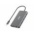 Hub USB-C -> USB 3.1 x2 HDMI RJ45 VGA SD/microSD PD audio Unitek D1019A