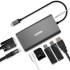 Hub USB-C -> USB x2 HDMI 4K VGA RJ45 PD czytnik SD audio Unitek D1019B