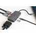 Hub USB-C -> USB 3.1 x1 VGA 2xHDMI PD 100W MST Unitek D1051A