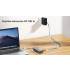 Hub USB-C 11w1 z obsługą dwóch monitorów 4K@30Hz RJ45 PD 100 W SD i microSD Unitek D1113BGY01