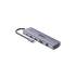 Hub USB-C 11w1 z obsługą dwóch monitorów 4K@30Hz RJ45 PD 100 W SD i microSD Unitek D1113BGY01