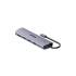 Hub USB-C 11w1 z obsługą dwóch monitorów 4K@30Hz RJ45 PD 100 W SD i microSD Unitek D1113BGY01