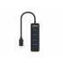Hub USB-C -> USB 3.1 x4 10W Unitek H1117B aktywny