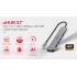 Hub USB-C -> USB 3.1 x1 USB 2.0 x 2 plus PD 100W SD/microSD HDMI Unitek H1118A