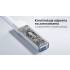 Hub USB-C/A -> USB 3.0 A x4 dwukierunkowy Unitek H1319ACL01 kremowy