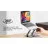 Podstawka pod notebooka 8'-17,3'' regulowana obrotowa 360° Unitek OT1098AGY01