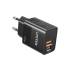 Ładowarka sieciowa USB-C + USB-A PD QC PC 3.0 20W Unitek P1124ABK01-EU czarna