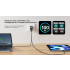 Ładowarka sieciowa GaN USB-A USB-C x3 PD 100W z wyświetlaczem Unitek P1131ABK01-EU