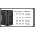 Ładowarka sieciowa GaN USB-A USB-C x3 PD 140W z wyświetlaczem Unitek P1132ABK01-EU