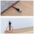 Patch cord UTP kat. 6 płaski 1m Unitek C1809GBK czarny