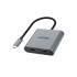Adapter USB-C -> 2x HDMI 2.0 4K 60Hz MST Unitek V1404B