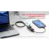 Hub USB-A -> USB-A x4 zintegrowany kabel 1,2m aktywny Unitek Y-3089V01