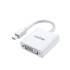 Adapter mini DisplayPort -> DVI Unitek Y-6326WH biały