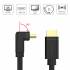 Kabel HDMI 2.0 M/M Basic kątowy 90 stopni 4K 2,0m Unitek Y-C1001
