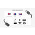 Kabel USB 3.0 A-A przedłużacz 3,0m Unitek Y-C1479BBK03