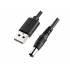 Kabel USB zasilający DC (5.5/2.5mm) 1,5m Unitek Y-C4046BK